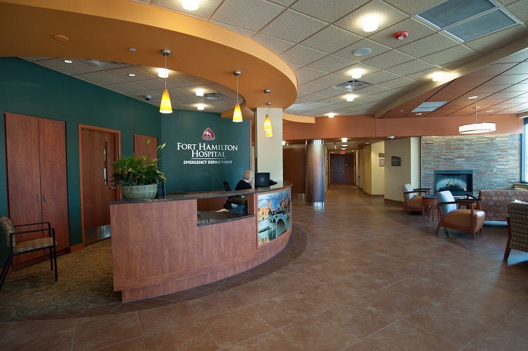 Emergency Lobby at Fort Hamilton, a "Straight A" hospital