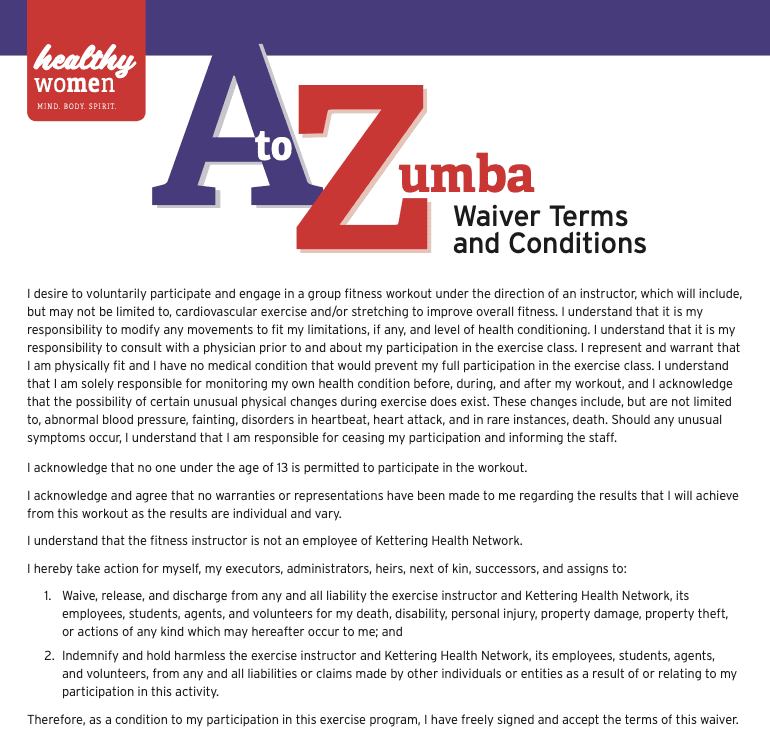 A to Zumba Registration Kettering Health