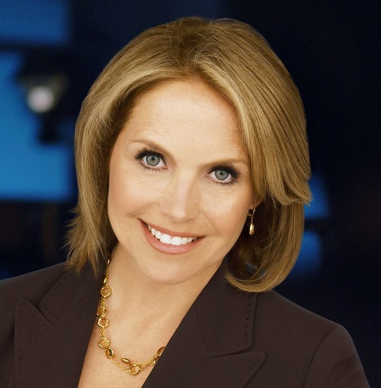Katie Couric, diagnosed with breast cancer, smiles at camera