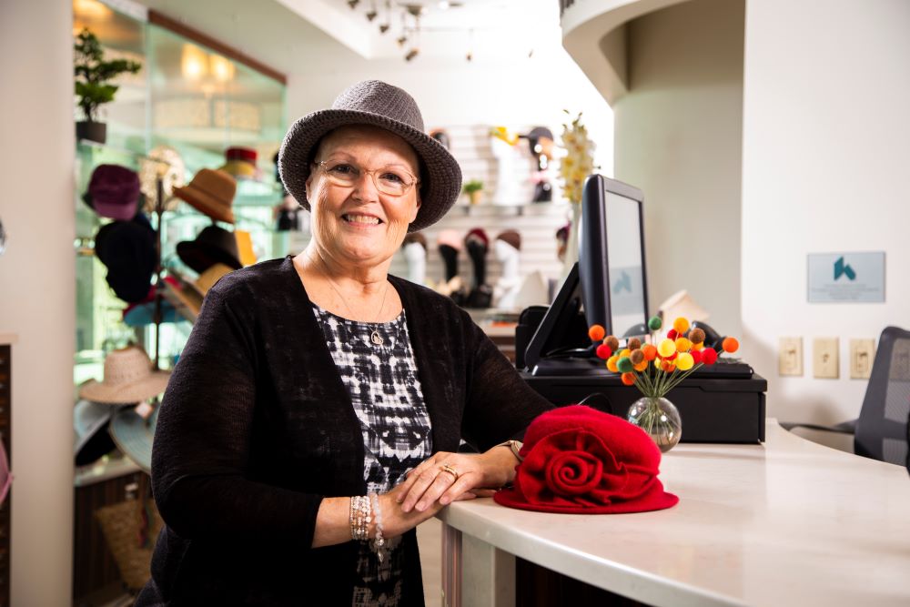 Connie Miles in Renew Boutique and Salon